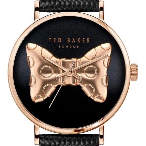 Ted Baker Women’s Phylipa Iconic Watch Black/Rosegold - Picture 4 of 12